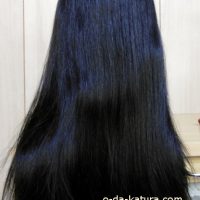 部分かつら人毛ロングヘア作成