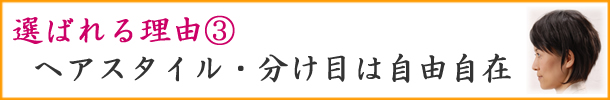 女性用人毛部分かつらのヘアスタイル