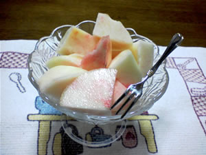 早速食後のデザートに