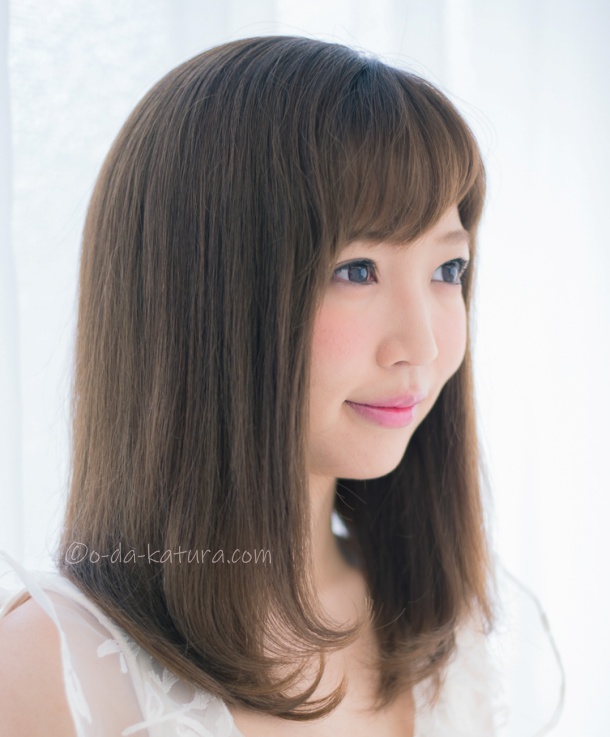 キューティクル付き人毛オーダーメイド医療用ウィッグ