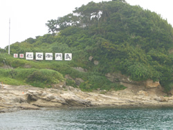 陸と１００メートルほどしか離れていません