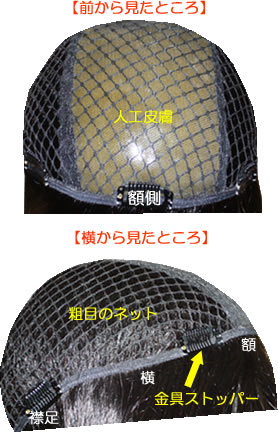 かつらの裏側