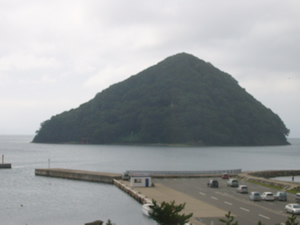 対面にある島の眺め