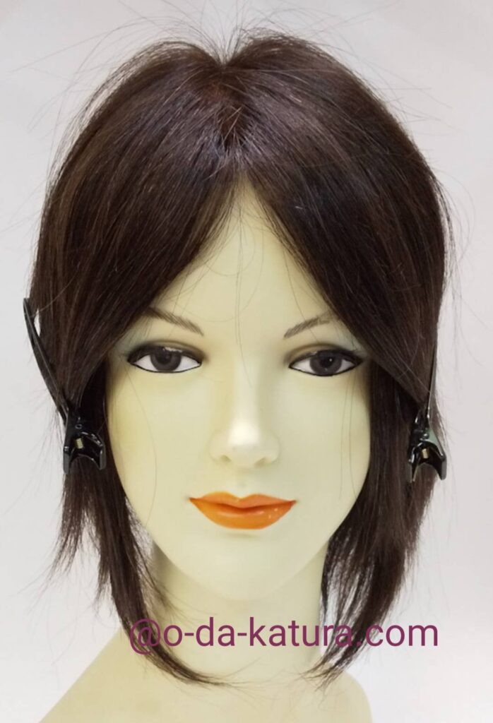 ご自身の髪で作った医療用ウィッグの画像