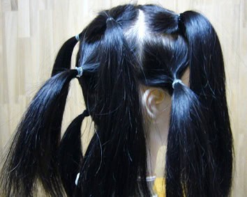 自毛を全体ででカットする方法