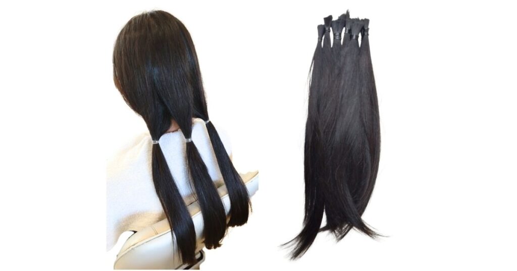ヘアドネーションのために切った髪を、自分や家族の自毛ウィッグに活かす