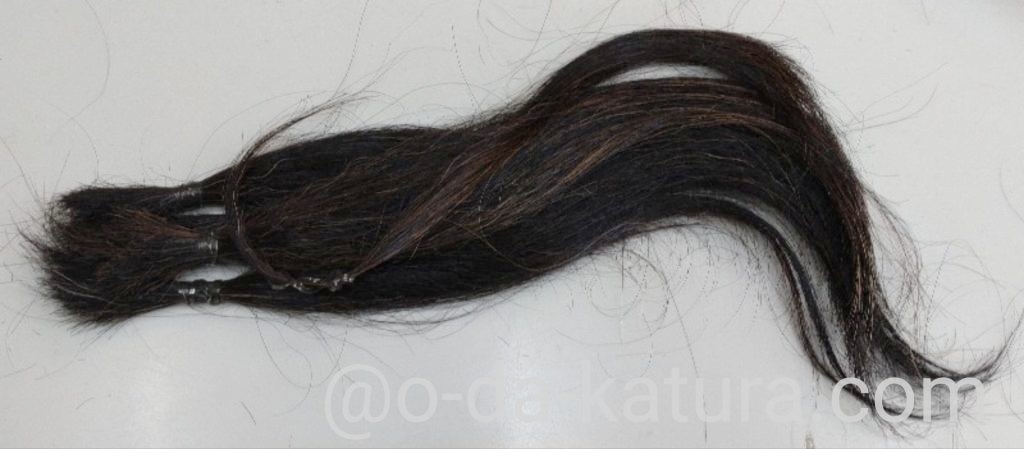 ヘアマニキュアをした自毛 約30cm