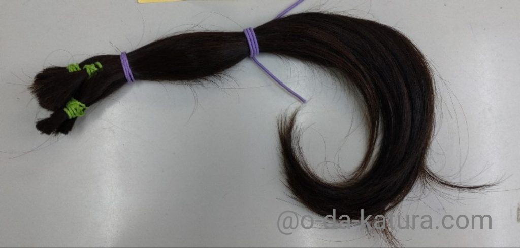切りためた自毛 約40cm