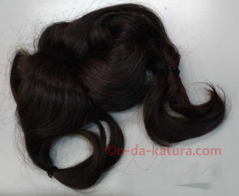 何十年も前に作った自毛ヘアピース