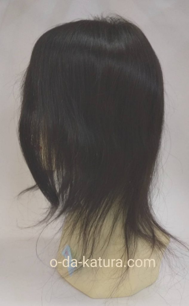 自毛で作ったロングの部分ウィッグ 別角度